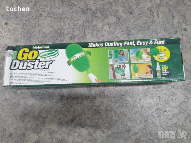 Електрическа четка за почистване на прах Go Duster с 3 накрайника, снимка 11 - Прахосмукачки - 31420965