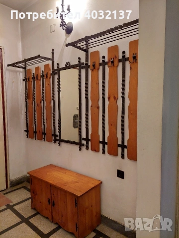 Комплект за антре от ковано желязо и дърво , снимка 3 - Портманта - 53935566