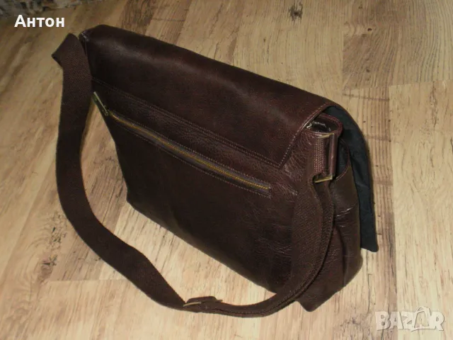 оригинална винтидж бизнес чанта естествена кожа, снимка 6 - Чанти - 49892751