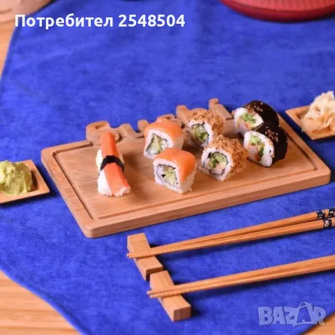 Плато за суши 7 части, снимка 3 - Прибори за хранене, готвене и сервиране - 48153886