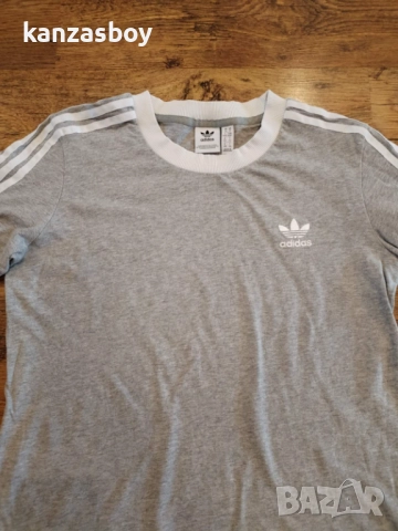 Adidas Women 3 Stripes T Shirt - страхотна дамска тениска КАТО НОВА М, снимка 4 - Тениски - 52171853
