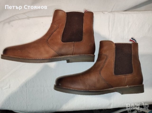 Удобни и стилни мъжки боти от естествена кожа Paul Vesterbro №42, снимка 6 - Мъжки боти - 40499987