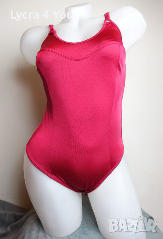 Червено дамско боди с ликра 40/42 (М/Л) размер, снимка 1