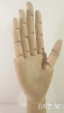 Дървена ръка със стави, артикулирана, снимка 3 - Декорация за дома - 52952315
