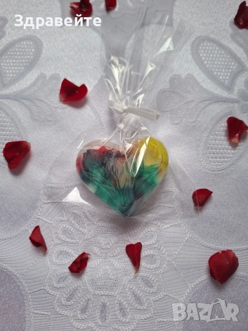 Глицеринов сапун с форма на сърце, с аромат на цветя и чистота, снимка 8 - Други - 53098559