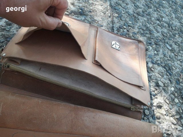Ретро кожена чанта от естествена кожа , снимка 9 - Други стоки за дома - 30008740