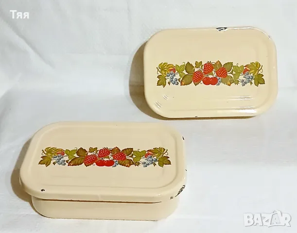 Емайлирани кутии с капак 