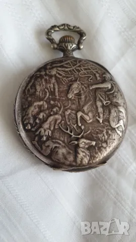 МНОГО РЯДЪК швейцарски уникален джобен часовник с 24-часов циферблат, около 1905 г., снимка 9 - Антикварни и старинни предмети - 47980718