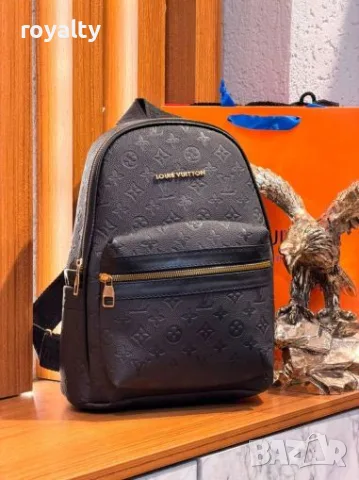 Louis Vuitton Нова Дамска Черна Раница Луи Витон 