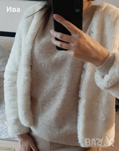 Пухено горнище, снимка 3 - Якета - 53115531