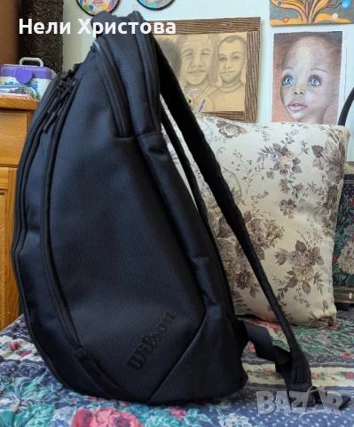 Черна раница, снимка 3 - Раници - 50794839