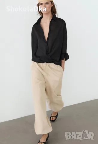 Masimo Dutti flowing ramie shirt - Риза от рами, снимка 2 - Ризи - 55771328