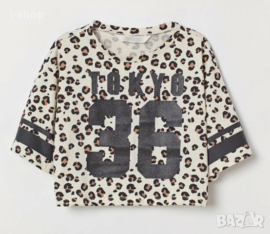 Тениска Леопардов Принт, снимка 1 - Тениски - 30865732