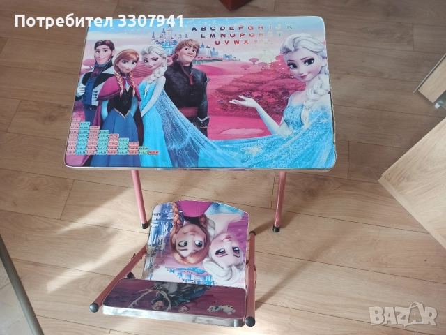 Детски масичка и столче Замръзналото кралство, снимка 4 - Мебели за детската стая - 52597524