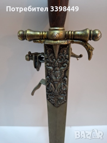 Реплика на комбинация от кремъчен пистолет и кама, снимка 4 - Антикварни и старинни предмети - 52674333