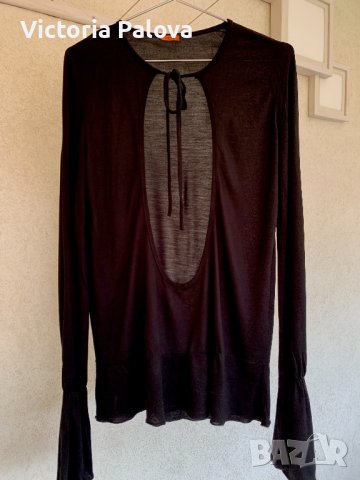 Тънка блуза JELO интересен модел, снимка 6 - Блузи с дълъг ръкав и пуловери - 36956852