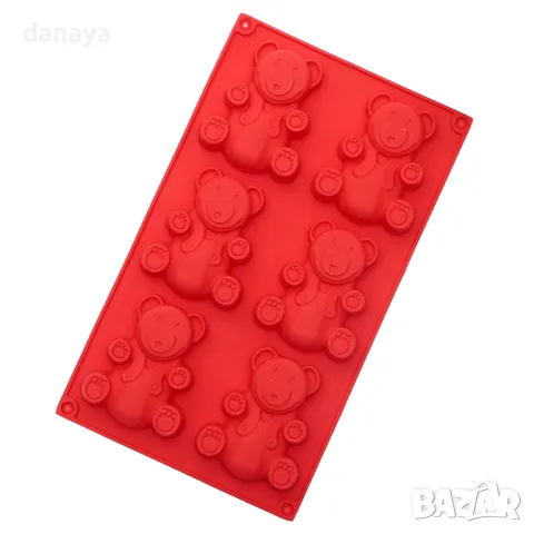 760 Силиконова форма за домашни мечета Барни молд за кексчета Барни, снимка 5 - Форми - 48610478