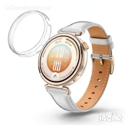 Силиконов Кейс 360° Градуса за часовник Huawei Watch GT7 41mm - Прозрачен