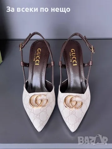 Gucci Дамски Сандали На Ток Гучи - Различни Цветове Код E111, снимка 3 - Сандали - 55795718