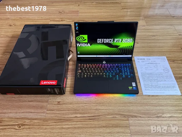 16`240Hz OLED Legion 7 Ultra 9-275HX RTX 5080 64GB DDR5 1TB SSD Гаранция