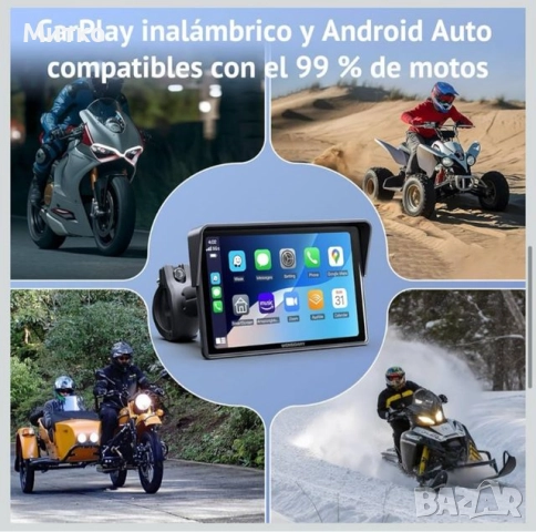 CarPlay екран за Мотоциклети,Тротинетки,Колела,Кола IP67, снимка 9 - Аксесоари и консумативи - 52921947