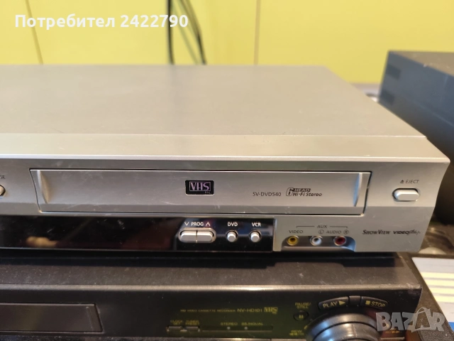Vhs dvd комбо Samsung, снимка 3 - Плейъри, домашно кино, прожектори - 53926725