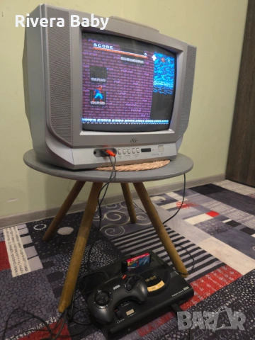 Sega Mega Drive 1 + CRT TV + Spider Man