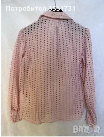 Claudie Pierlot розова риза на дупки, снимка 4 - Ризи - 50945756