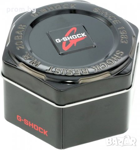 Мъжки часовник Casio G-SHOCK GA-100, черен, червен, внос от Германия, снимка 8 - Други - 31351977