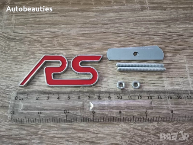 червена емблема за решетка Ford RS, снимка 2 - Аксесоари и консумативи - 51676466