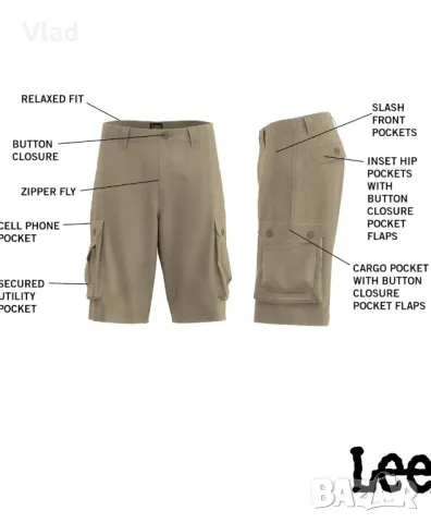 Мъжки къси карго панталони, снимка 14 - Къси панталони - 50021144
