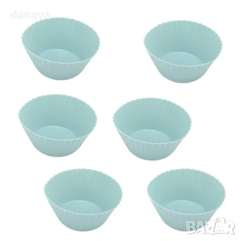 5518 Силиконови форми за мъфини различни модели, 6 броя, снимка 8 - Форми - 48197596