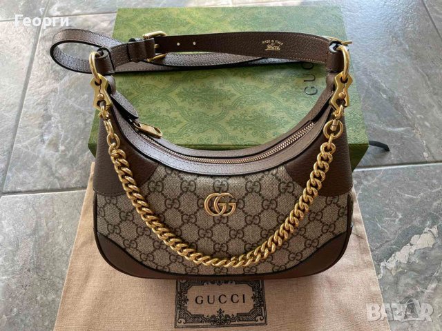 Оригинална Gucci Малка Чанта През Рамо Aphrodite Гучи Две Дръжки, снимка 3 - Чанти - 42027123