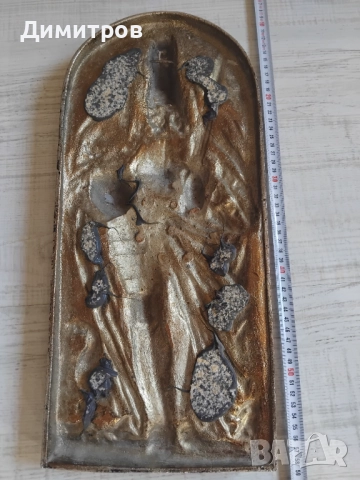 Масивно и тежко метално старо пано , снимка 2 - Антикварни и старинни предмети - 51887203