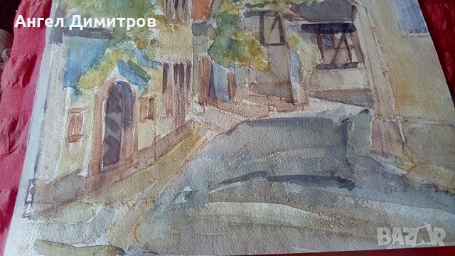 Акварел картина подписан , снимка 6 - Картини - 39097200