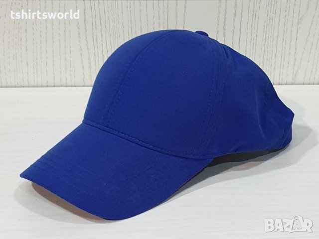 Нова изчистена шапка с козирка в тъмносин цвят, микрофибър, снимка 2 - Шапки - 37505670