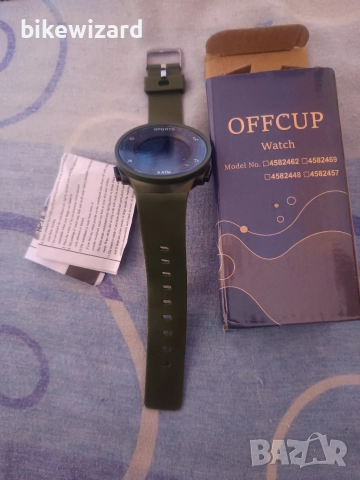 OFFCUP Мъжки дигитален часовник с хронограф със силиконова каишка LED осветление – зелен НОВ, снимка 2 - Мъжки - 52946771