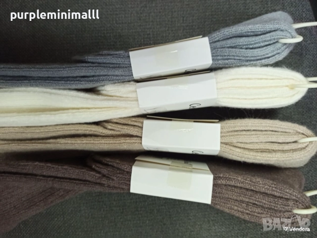 Дамски вълнени зимни чорапи 3/4, снимка 3 - Дамски чорапи - 52748599