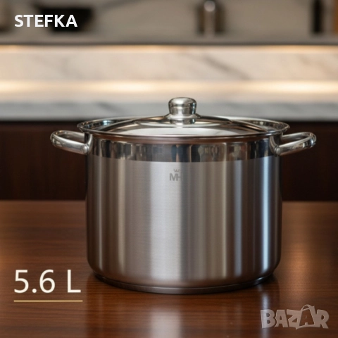 Тенджера от неръждаема стомана, снимка 3 - Съдове за готвене - 52998477