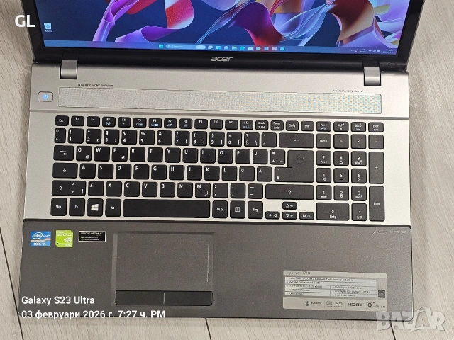 Acer aspire V3-771G , снимка 2 - Лаптопи за дома - 53343028