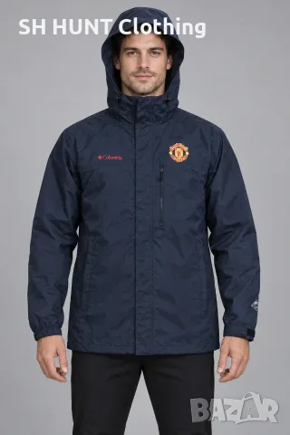 COLUMBIA MANCHESTER UNITED OMNI-TECH Waterproof Jacket Размер 2-3XL яке водонепромокаемо 5-68