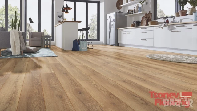 5 кв. м. ламиниран паркет на Kronotex, 12 mm MAMMUT D 4725 ER V4 - Mountain Oak Natur ламинат, снимка 2 - Ламиниран паркет и подложки - 50697449