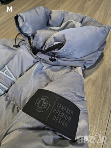 Жестоко мъжко зимно сиво яке LENASSO PREMIUM, снимка 3 - Якета - 52916908