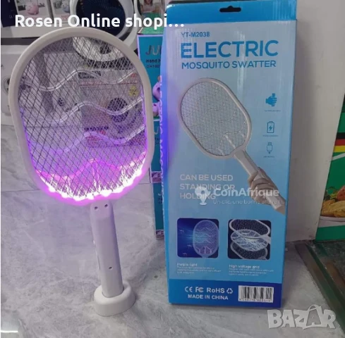 Електрическа палка за унищожаване на комари,мухи,молци и всякакви насекоми с вградена батерия, снимка 12 - Други - 50474313