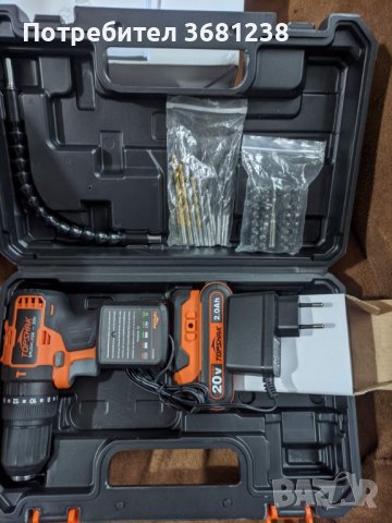 Безчетков винтоверт TOPSHAK TS-ED5 20V 13мм , снимка 2 - Винтоверти - 40110723