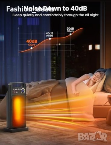 Нова Електрическа печка  с Дистанционно, 5 Режима, Тиха, Енергоспестяваща, снимка 6 - Други - 42875156