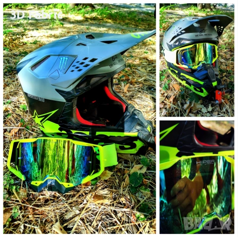 Мотокрос очила 100% Armatic + Плака за очила Accuri 2 