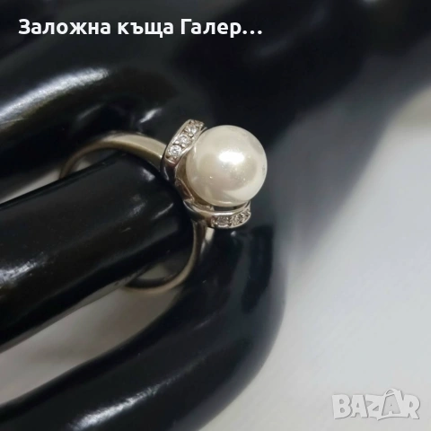 Нов сребърен пръстен с инкрустации – 925 проба, снимка 6 - Пръстени - 54214633
