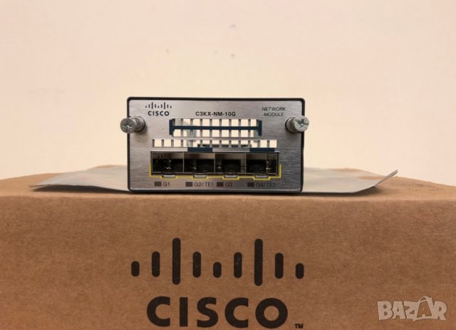 Cisco C3KX-NM-10G 4xSFP Network Switch Module Catalyst 3560-X 3750-X, снимка 1