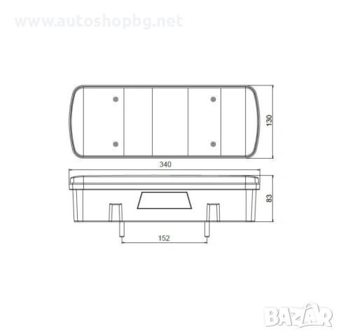 Стоп за Mercedes Atego 2004+ – ляв и десен, снимка 2 - Аксесоари и консумативи - 54051634